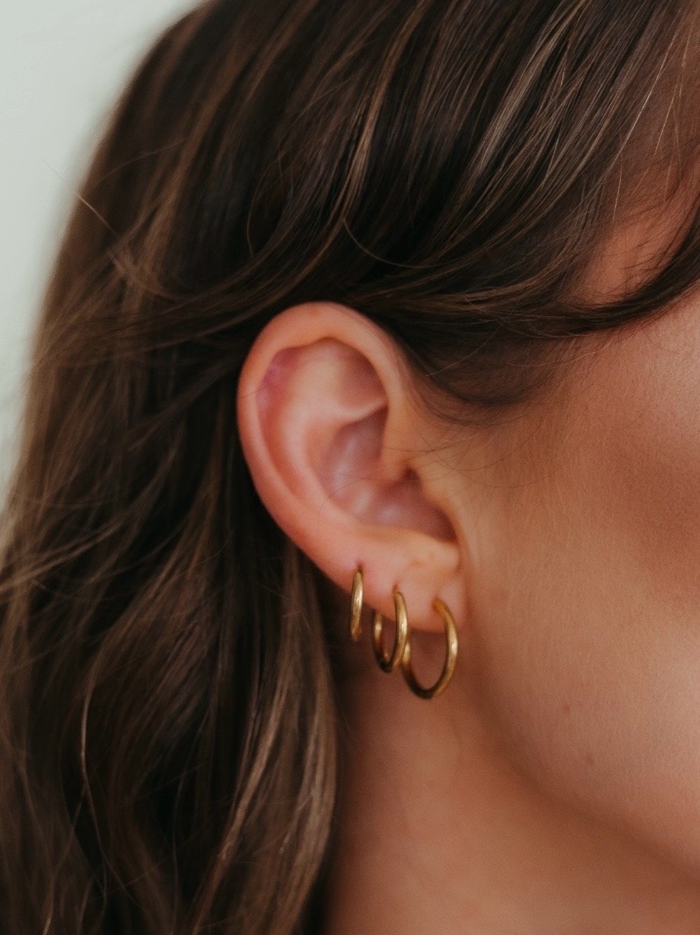 Think Freely Signature Huggie Hoop Earring Set | 4 Pair Waterproof Stack
